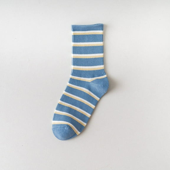 MSJUHEG Socks,Running Socks,Fuzzy Socks,Womens Ankle Socks,Crew Socks,Womem Blue Plaid Socks Shallow Mouth Japanese Cute Milk Pattern Socks F One Size
