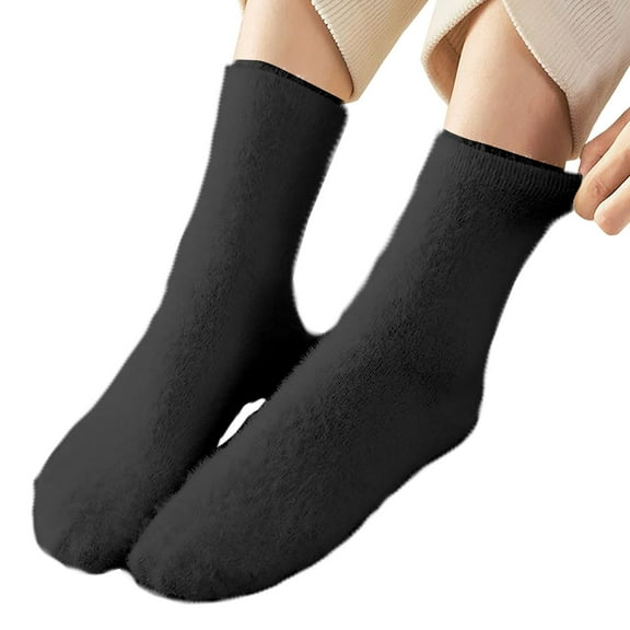 MSJUHEG Socks for Women,Running Socks,Fuzzy Socks,Womens Ankle Socks,Crew Socks for Women,Warm Fashion Windproof Printing Mid Tube Socks Long Tube Cotton Black One Size