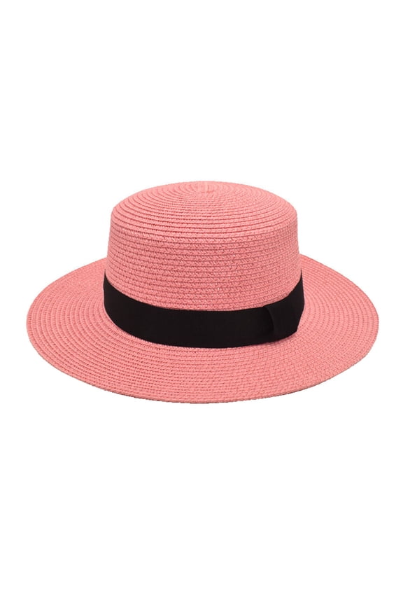 Straw hat Fedora Sun Hats for Women Fedoras for Men Travel Straw Cap Straw Hat Adjustable Straw Hat Mesh Straw Hat Cuban Hat Beach Hat Women Beach Hats Pink One Size