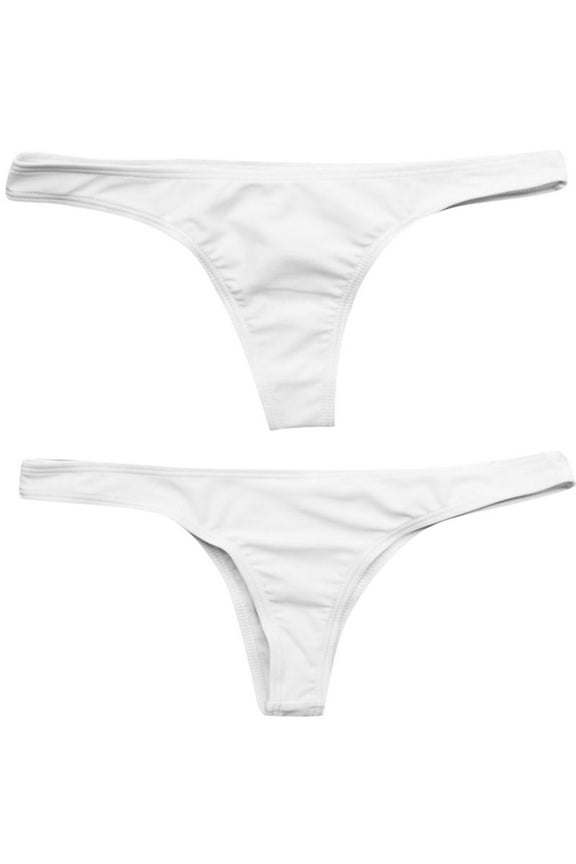 String Bikini Bottom,Swim Bottoms,Mid Rise Bikini Bottom,Bathing Suit Bottoms for Women,Swimsuit Bottoms,High Waisted Bikini Sets Two Piece Swimsuit Front Tie Knot Bathing Suit White XXXXL