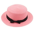 thumbnail image 1 of MSJUHEG Sun Hats for Women Beach Hats for Women Trucker Hat Ladies Women's Summer Solid Hat Top Sun Visor Sun Straw Beach Hat Hats for Women Fascinators Hats for Women Straw 1PC Hat Purple One Size, 1 of 2
