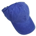 thumbnail image 1 of MSJUHEG Sun Hats for Women Bucket Hats for Woman Trucker Hat Men Outdoor Adjustable Ponytail Baseball Cap Sunhat Peaked Cap Hats for Women Fascinators Hats for Women Polyester 1PC Hat Blue One Size, 1 of 5