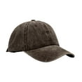 thumbnail image 1 of MSJUHEG Sun Hats for Women Bucket Hats for Woman Trucker Hat Mens And Womens Summer Casual Sunscreen Baseball Caps Cap Hats Hats for Women Fascinators Hats for Women Cotton 1PC Hat Brown One Size, 1 of 2