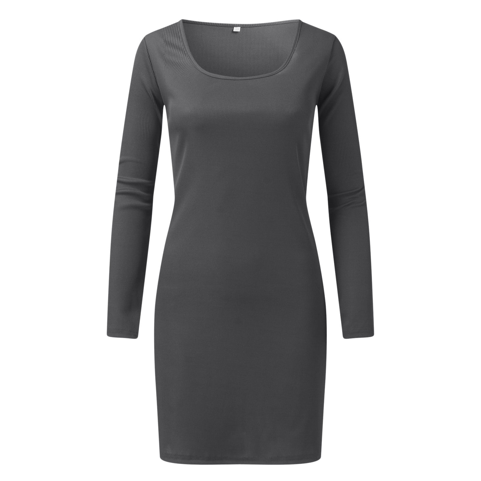 MSJUHEG Womens Dresses Purple Dress Womens Long Sleeve Square Neck Split  Slim Fit High Waist Stretch Midi Bodycon Dress Mini Dress Purple S -  Walmart.com