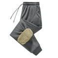 thumbnail image 1 of MSJUHEG Sweatpants Mens Sweatpants Thermal Fleece Pockets Thickened Fleece Lined Sports Trousers Pants Men'S Pants Gray 3Xl, 1 of 6