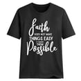 thumbnail image 1 of MSJUHEG Sweatshirt For Women Womens Tops Womens Plus Size Letter Print T-Shirt Fashion Summer Christian Casual Tops Shirt Womens Sweatshirt Black Xxl, 1 of 7