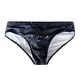 thumbnail image 1 of MSJUHEG Swim Trunks Men Low Rise Briefs Mens Swim Trunks Mens Bathing Suit Mens Underwear Polyester Spandex Gray M, 1 of 9