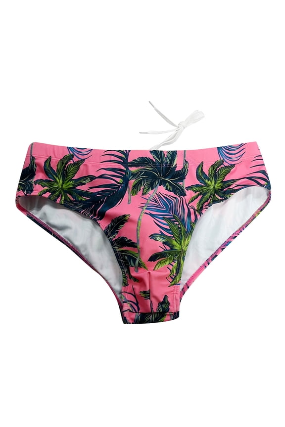 Swim Trunks Men Low Rise Briefs Mens Swim Trunks Mens Bathing Suit Mens Underwear Polyester Spandex Pink Xxl