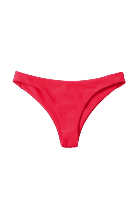 Swimming Skirt,Wrap Skirt,Sarong Wraps for Women,Women's Bikini Bottoms High Cut Swimsuit Bottom Solid Color Mid Waist Swim Bottoms,Beach Skirt,Swim Dress Red L