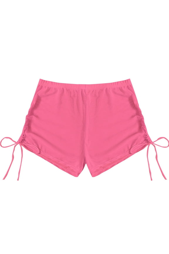 Swimming Trunks for Men,Womens Swim Shorts,Swimwear Boy Shorts with Pocket,Swimsuit Bottoms,Board Shorts with Boxer,Board Shorts for Women Swim,Beach Boardshorts Pink 1 XL