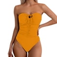 thumbnail image 1 of MSJUHEG Swimsuit One Piece Swimsuits for Women Women's Swimsuit Athletic Swimsuits for Women Crinkle Swimsuit Athletic Swimsuit Push up Swimwear Bathing Suits Womens Swim Orange S, 1 of 9