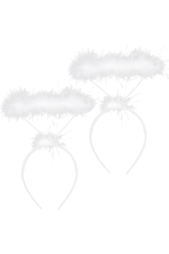 Tea Party Hats,Feather Hair Clip,Feather Headpiece,Church Hats,Fascinators Hats,Children Feather Angel Headband Fancy Dress Hairband Accessory 2pc E One Size