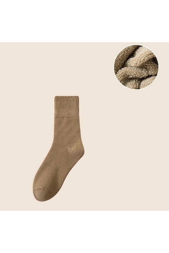 Thermal Socks,Wool Ankle Socks Men,Sleep Socks for Men,Thin Wool Socks Men,Wool Socks,Mid Length Socks Women Hiking Warm Winter Thick Warm Boots Beige A