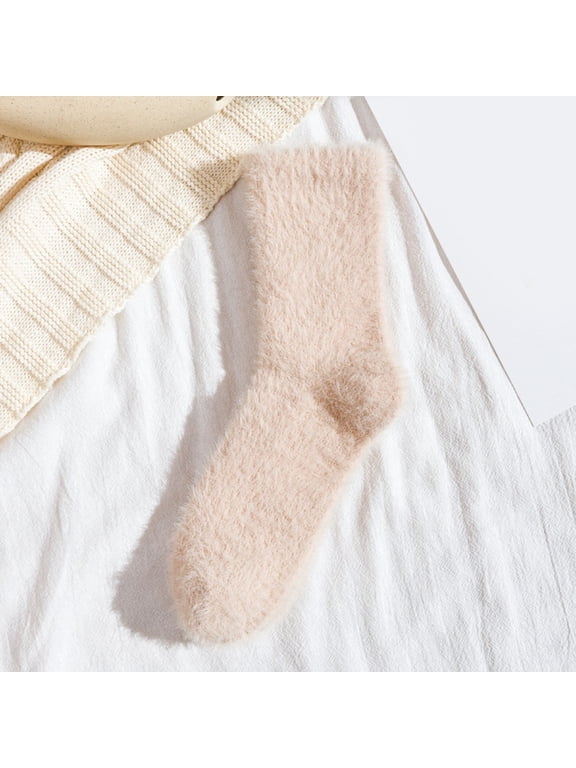 Thermal Socks,Wool Ankle Socks Men,Sleep Socks for Men,Thin Wool Socks Men,Wool Socks,Socks in Plus Velvet Padded Warm Towel Socks Long Cotton Socks Khaki One Size