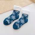 thumbnail image 1 of MSJUHEG Thermal Socks,Wool Ankle Socks Men,Sleep Socks for Men,Thin Wool Socks Men,Wool Socks,Winter Thickened Plush Socks Nonslip Floor Socks Socking Dark Blue One Size, 1 of 3