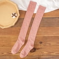 thumbnail image 1 of MSJUHEG Thigh High Socks,Programmer Socks,Thigh High Compression Socks Women,Leg Warmers,Knee High Socks,Womens Long Socks Pure Color Socks Heap Socks Pink 1 One Size, 1 of 4