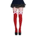 thumbnail image 1 of MSJUHEG Thigh High Stockings,Long Socks,Slouchy Socks,Boot Socks,Scrunch Socks Women,Socks Thigh High Stockings Bowknot Stripes Over Knee Sock Long Socks J One Size, 1 of 5