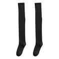 thumbnail image 1 of MSJUHEG Thigh High Stockings,Long Socks,Slouchy Socks,Boot Socks for Women,Scrunch Socks Women,To Keep Warm Sock High the Knee Lightweight Cotton Socks Dark Gray One Size, 1 of 6