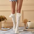 thumbnail image 1 of MSJUHEG Thigh High Stockings,Long Socks,Slouchy Socks,Boot Socks for Women,Scrunch Socks Women,Women Casual Solid Color Knitted Pattern Stockings B One Size, 1 of 6