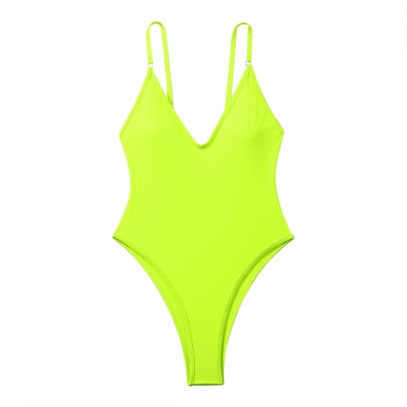 MSJUHEG Tie Side,High Waist Bathing Suit,Swimsuits for Women 2025,Push Up Bathing Suits for Women,Cross Back,Ruched Push Up Bathing Suit,Bathing Suit for Women Green S