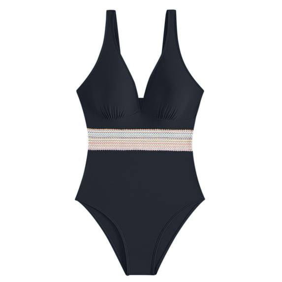 MSJUHEG Tie Side,Push Up Swimsuits for Women,Strapless Bathing Suits,Bathing Suit Monokini,Cross Back,Tummy Control Swimsuits for Women,Ribbed One Piece Swimsuits for Women Black L