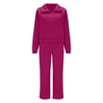 thumbnail image 1 of MSJUHEG Travel Outfits for Women Matching Sets for Women Summer Sets Women 2 Piece Outfits Summer Outfits for Women Summer Pants Sets Women 2 Piece Outfits Hot Pink 2XL, 1 of 4