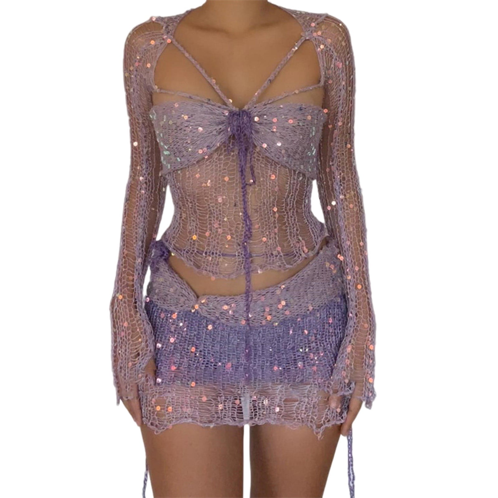 MSJUHEG Tube Top Jumpsuit for Women,One Piece Jumpsuits for Women,Beach ...