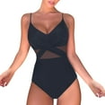 thumbnail image 1 of MSJUHEG Tummy Control Swimsuits for Women,Monokini,Full Coverage Slimming Swimwear,Strapless Bathing Suits,Push Up Swimsuits for Women,Ruched Push Up Bathing Suit,Womens Tankini Bathing Suits Black L, 1 of 5