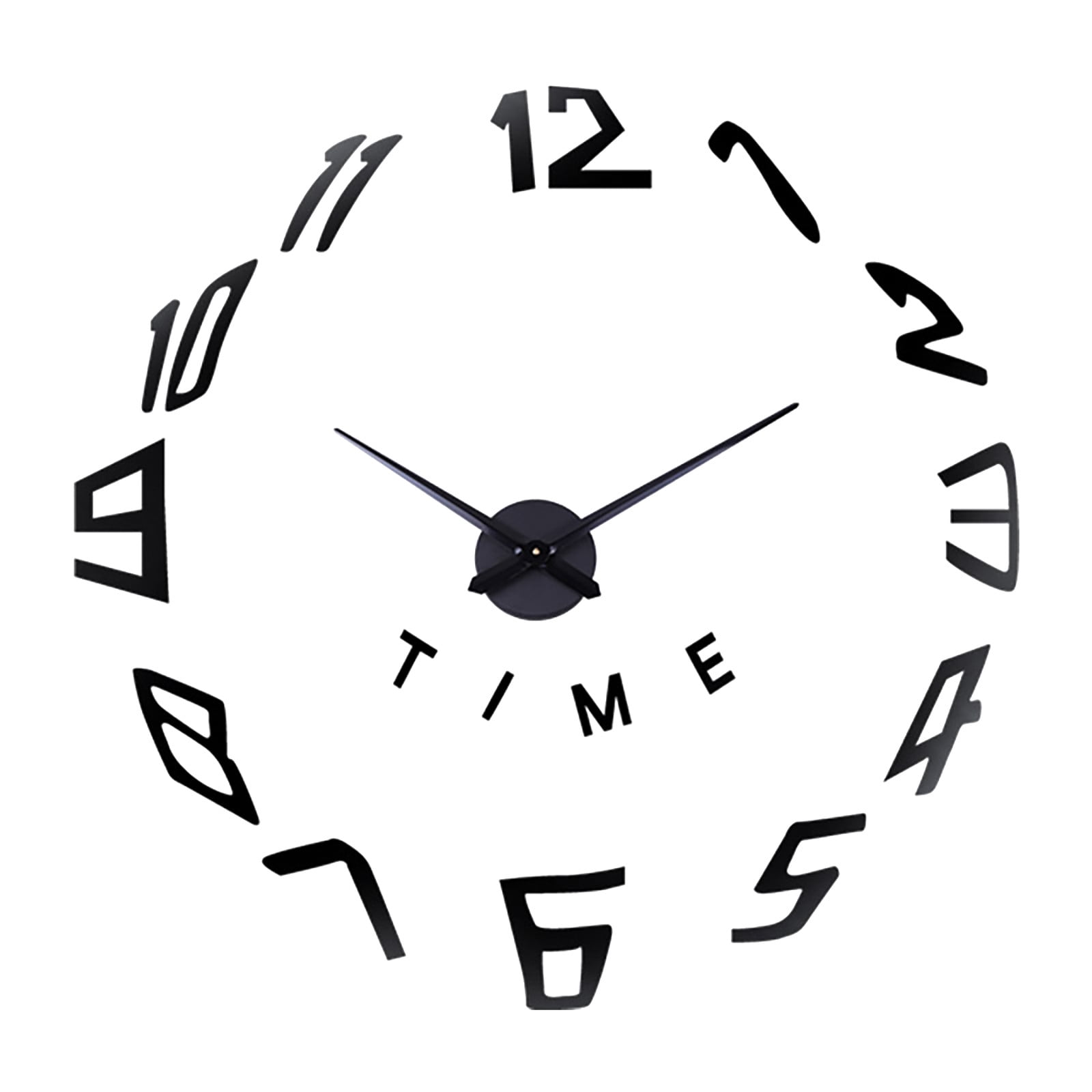 MSJUHEG Wall Clock Digital Clock 3147Inch Number Diy 3D Wall Clock