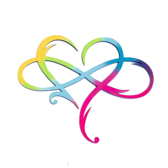 MSJUHEG Wall Paper Peel And Stick Wallpaper Infinite Heart Art Home Window Glass Living Room Sticker Wall Sticker Decoration Wall Decor R