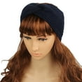 thumbnail image 1 of MSJUHEG Warm Headbands Winter,Crochet Headbands,Fleece Headbands,Ear Warmer Headband,Knit Headband,Knit and Warm Sports Headband with Ear Protector Navy One Size, 1 of 3