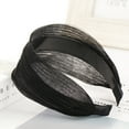 thumbnail image 1 of MSJUHEG Western Headbands,Face Wash Headband,Makeup Headband,Thick Headbands,Padded Headband,Silk Simple Hairband Hair Head Hoop Girls Hair Headband Black One Size, 1 of 2