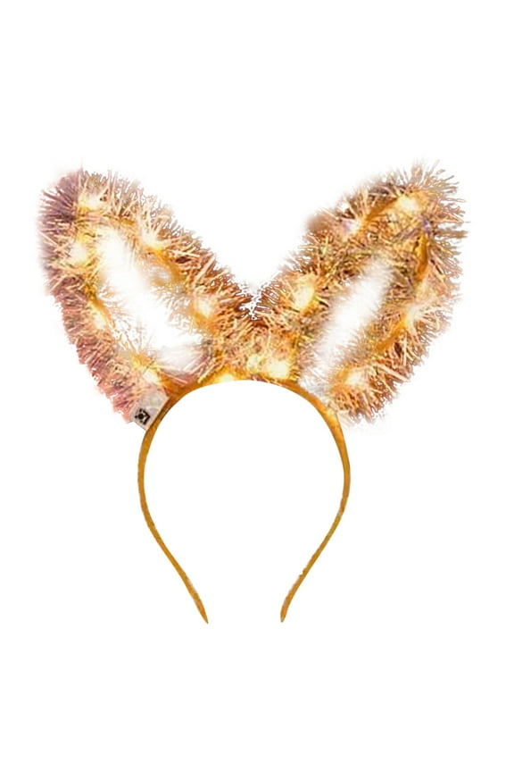 Western Headbands,Glow Headbands,Glow in the Dark Headband,Light Up Hair Accessories,Light Up Headband,Flashing Led Luminous Ears Headband D One Size