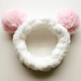 thumbnail image 1 of MSJUHEG Western Headbands,Top Knot Headband,Beaded Headband,Rhinestone Headband,Boho Headbands,And 3-d Hair Sweet Headband Makeup Plush Wash Headband Pink One Size, 1 of 2