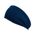 thumbnail image 1 of MSJUHEG Wide Headbands for Women Thick Headbands Elastic Head Scarf Curly Pineapple Head Wrap Exercise Headband6 Wide Hairband Cloth Headbands Navy One Size, 1 of 3