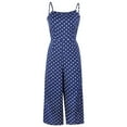 thumbnail image 1 of MSJUHEG Wide Leg Jumpsuits for Women,One Piece Jumpsuits for Women,Beach Outfits for Women,Petite Jumpsuits for Women,Wide Leg Pants Backless Jumpsuit Pants,Jumpsuit Scrubs for Women Blue L, 1 of 4