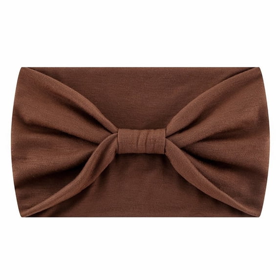 MSJUHEG Women's Sport Headbands Wide Hair Bands Thick Headbands Bandas Para El Cabello Cloth Headbands Wide Crossover Turban Hair Bands Wide Hair Band Brown One Size