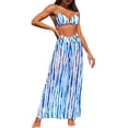 thumbnail image 1 of MSJUHEG Womens Bikini,Tie Bikini,Ruffle Bikini,Two Piece Swimsuit,Ribbed Swimsuit for Women,Push Up Bathing Suits for Women,Retro Swimsuit for Women Light Blue XL, 1 of 4