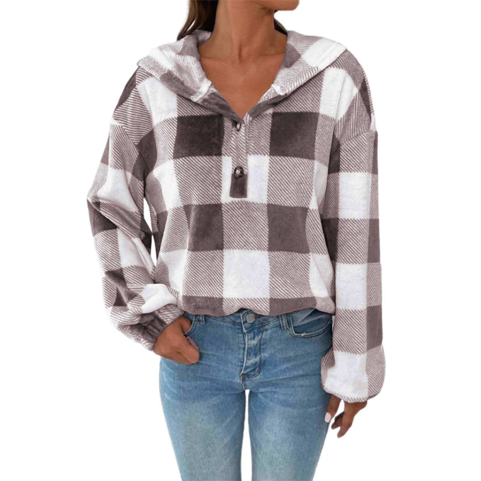 Half plaid hoodie hotsell