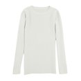 thumbnail image 1 of MSJUHEG Womens Long Sleeve Tops Turtleneck Sweater Women Polyester Round Neckline Pullover Style Long Sleeves Lightweight Women'S Sweaters White S, 1 of 7