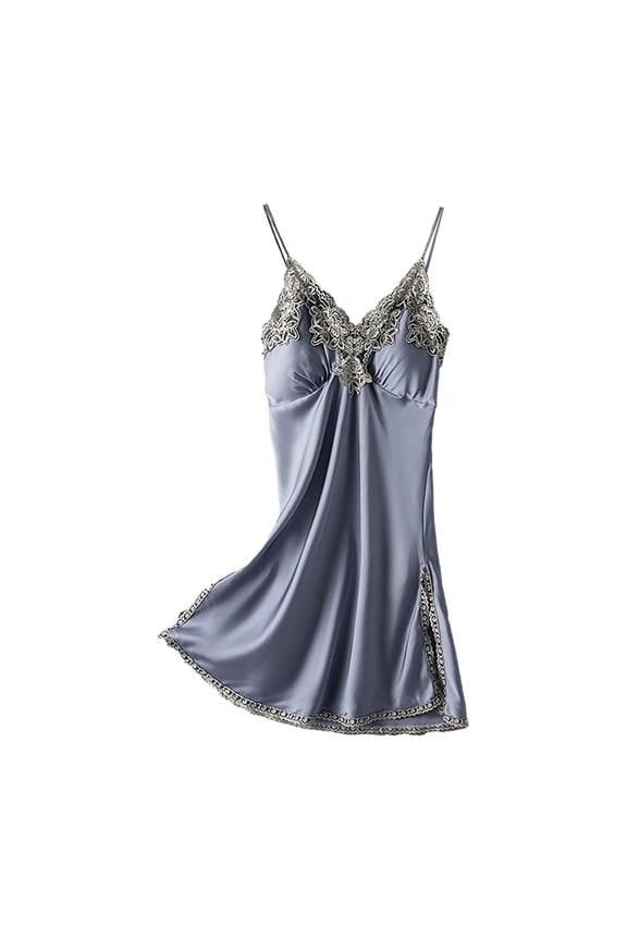 Womens Pajamas Pajamas For Women Pj Sets For Woman Pajamas Women'S Summer Thin Silk Suspender Nightgown Two Piece Suit Womens Pajama Sets Ladies Pajamas Sets Gray Xxl