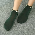 thumbnail image 1 of MSJUHEG Wool Socks,Crew Socks,Warm Socks,Ankle Socks,Fuzzy Socks,Simple Socks Breathable Broken Flower Pile Socks Simple Skin Printed Socks Green One Size, 1 of 3