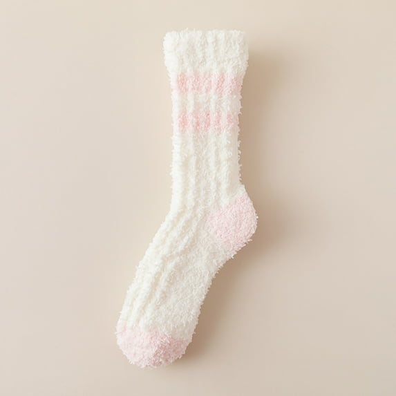 MSJUHEG Wool Socks for Women,Fuzzy Socks,Bearpaw Socks,Cloud Socks Women,Thermal Socks,Warm Soft Winter Comfort Thickened Warm Sleeping Socks for Women Pink 8 One Size