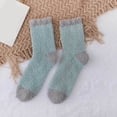 thumbnail image 1 of MSJUHEG Wool Socks for Women,Fuzzy Socks,Bearpaw Socks,Cloud Socks Women,Thermal Socks,Women Soild Color Warm Coral Warm Thick Home Socks Stockings B1 One Size, 1 of 3