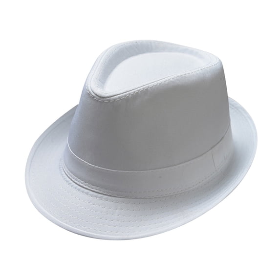 MSJUHEG derby hat British Sun Hat Fedora Hats for Women Formal Hats for Men Mens Derby Hats Panama Hat Jazz Hat Short Brim Fedora Mens Derby Hat Fedora Hat Hats for Men White One Size