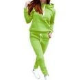 thumbnail image 1 of MSJUHEG travel outfits for women,jogging suits for women,jogging suits for women,Fleece With Hat Sports Suit Women,women's athletic clothing sets,winter outfits for women 2024 Mint Green S, 1 of 8