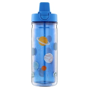 Mainstays Kids 14 oz Multicolor Outer Space Tritan Double-Wall Insulated Water Bottle