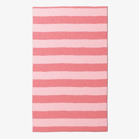 Mainstays Kids Tufted Pink Stripe Washable Area Rug, 3' x 5'