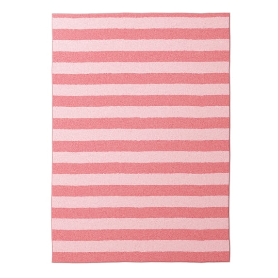 Mainstays Kids Tufted Pink Stripe Washable Area Rug, 5' x 7'
