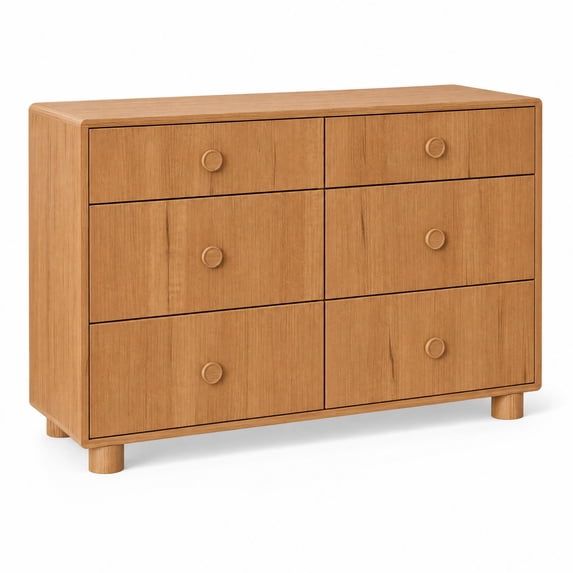 Mainstays Kids 6 Drawer Dresser, Natural Teak